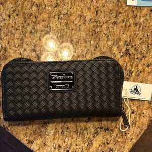Disney Loungefly Black Woven Wallet